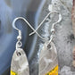 Sterling Silver Oval Bumblebee Jasper Slab Dangle Earrings For Women #170