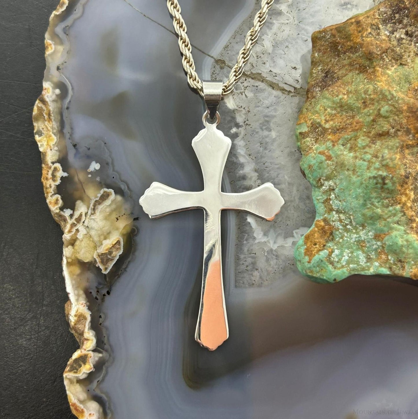 Sterling Silver Fashion Unisex Cross Pendant
