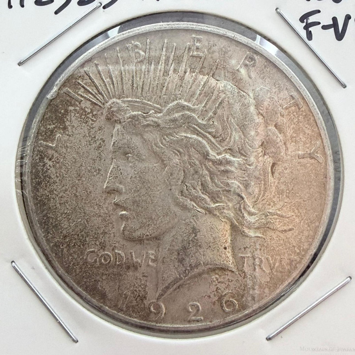1926-S US 90% Peace Silver Dollar F-VF a Stunner #112525-17OX