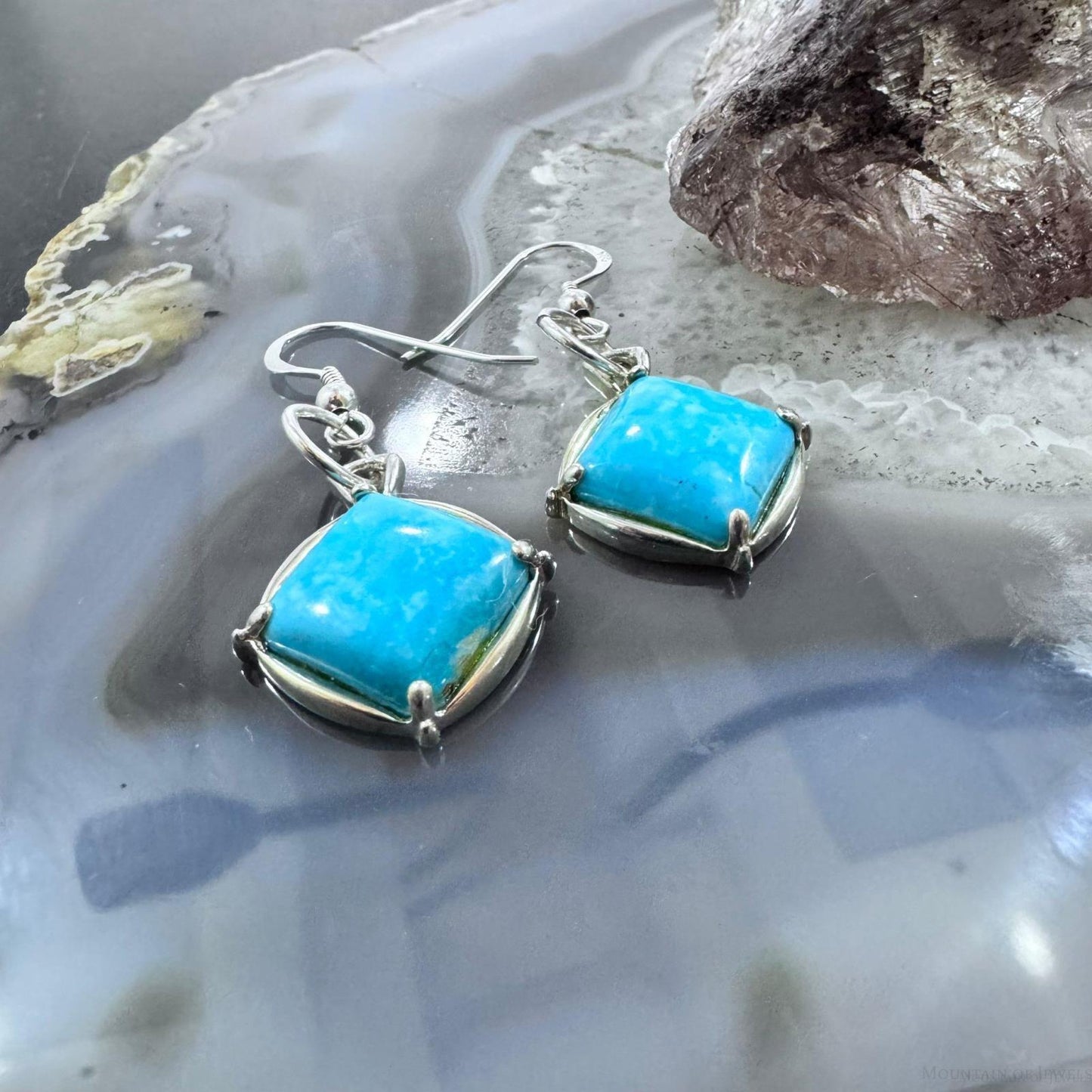 Carolyn Pollack Sterling Silver Turquoise Dangle Earrings For Women