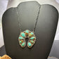 Sterling Silver Southwestern Style Kingman Turquoise Naja 19" Necklace For Women