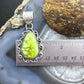 Sterling Silver Southwestern Style Large Teardrop Palomino Pendant For Women