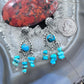 Carolyn Pollack Sterling Silver Turquoise Bead Dangle Earrings For Women