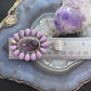 Native American Sterling Silver Wampum & Phosphosiderite Cluster Pendant For Women