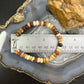 Sterling Silver Mokaite Jasper Beads 8" Bracelet For Women