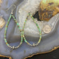 Sterling Silver Green Turquoise Beads & Navajo Pearl Beads Hoop Dangle Earrings