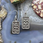 Noah Pajarito Santo Domino Sterling Silver Tufa Cast Corn Stalk Dangle Earrings For Women