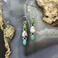 Sterling Silver Southwestern Style Multistone Dangle Earrings For Women #14