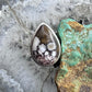 Sterling Silver Southwestern Style Teardrop Wild Horse Decorated Ring Size 6.75 For Women