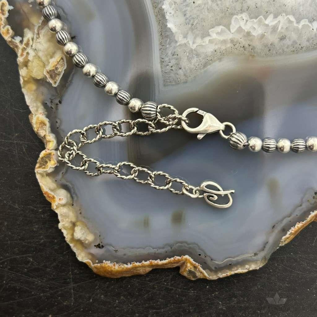 Carolyn Pollack Sterling Silver Multi Stone Pendant Beads Necklace For Women #1