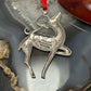 Sterling Silver Handmade & Stamped Ornament Prancer Reindeer