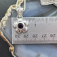 Carolyn Pollack Sterling Silver Faceted Round Garnet Flower Pendant 18" Necklace For Women