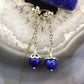 Carolyn Pollack Sterling Silver Round Lapis Bead Dangle Earrings For Women