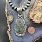 Sterling Silver Southwestern Style Teardrop Sediment Jasper Pendant For Women