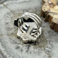 Sterling Silver Southwestern Style Mohave Turquoise Cluster Ring Size 7.5 For Women
