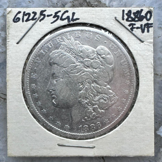 1886-O US 90% Morgan Silver Dollar F-VF #61225-5GL