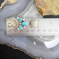 Genuine 1937 90% Silver Mercury Dime Coin Mohave Turquoise Unisex Pendant