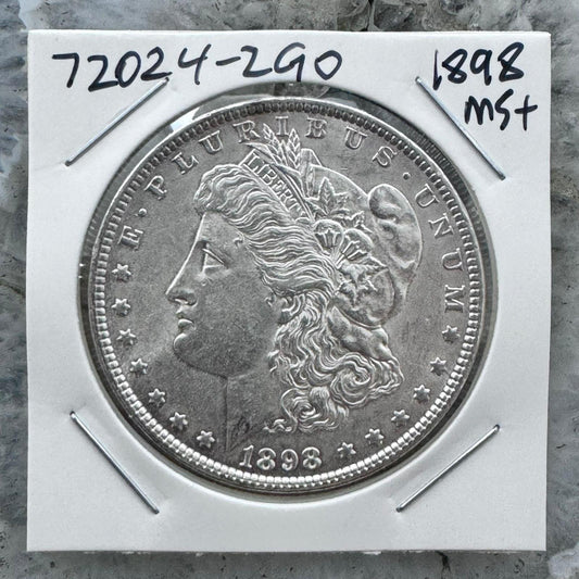 1898 US 90% Morgan Silver Dollar MS #72024-2GO