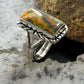 Native American Sterling Silver Bumblebee Jasper Bar Ring Size 5.25 For Women #1