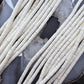 Vintage Native American 10 Strands White Shell Heishi Beads Necklace For Women