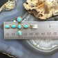 Sterling Silver Southwestern Style 6 Oval Turquoise Decorated Unisex Cross Pendant