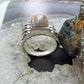 Native American Sterling Silver Ribbon Boulder Turquoise Ring Size 12 For Men