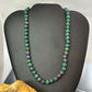 Sterling Silver 8mm Ruby Zoisite Beads 18" Necklace For Women