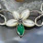 Carolyn Pollack Sterling Silver Freshwater Pearl and Floral 16"-18" Necklace For Women