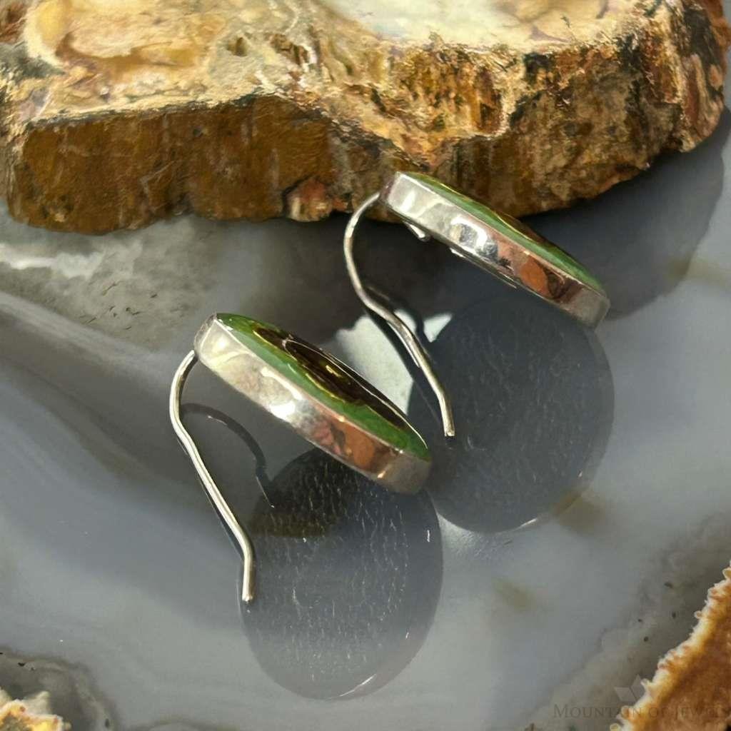 Carolyn Pollack Sterling Silver Turquoise&Amethyst Chip Inlay Dangle Earrings For Women