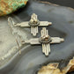 Sterling Silver Southwestern Style Round Wild Horse Zia Dangle Earrings For Women