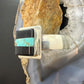 Frank Chavez Sterling Silver Native American Square Onyx & Turquoise Bracelet For Women