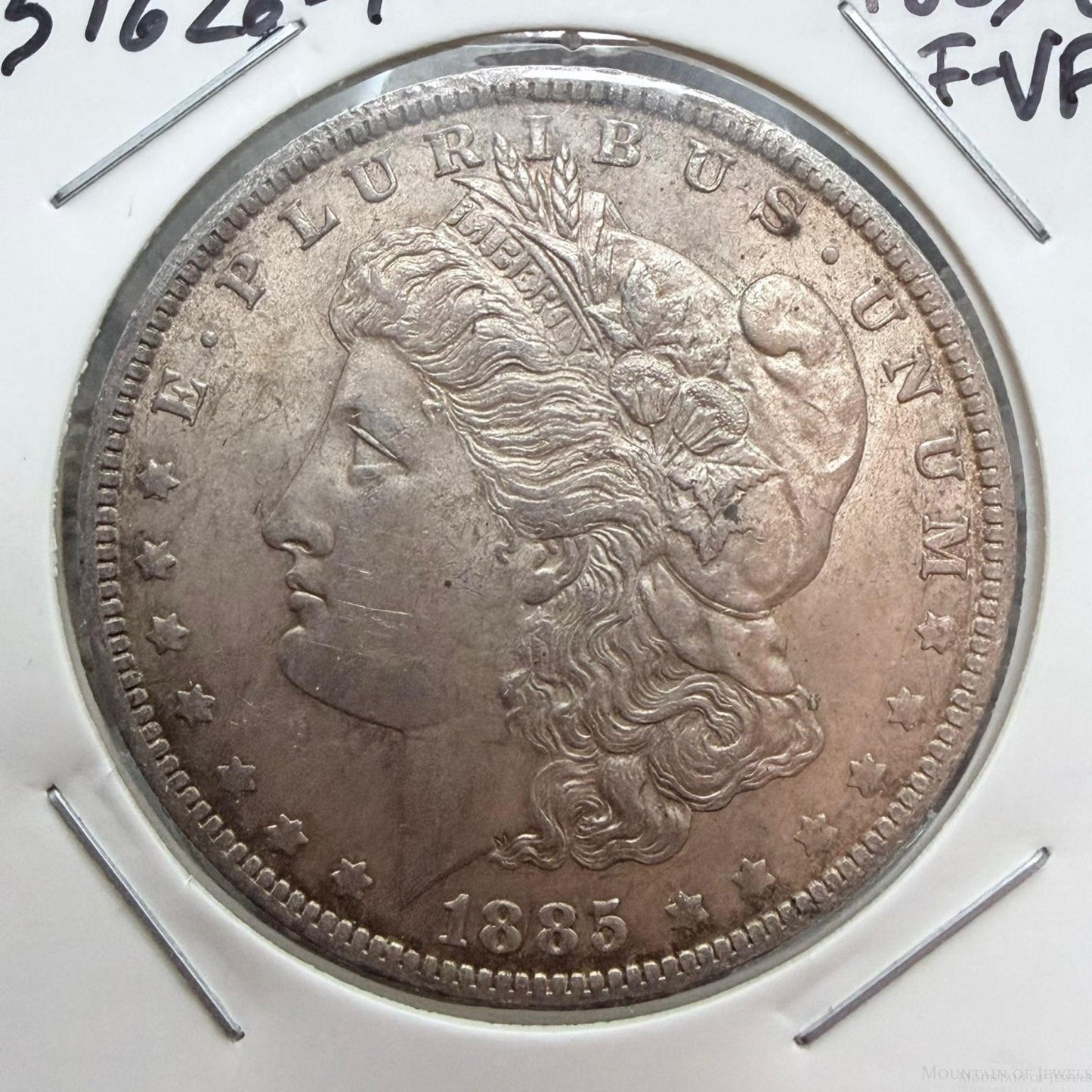 1885-O US 90% Morgan Silver Dollar F-VF #51626-1U