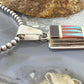 Raylan & Patty Edaakie Zuni Sterling Silver Multi Stone Inlay Pendant For Women