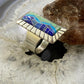 Carolyn Pollack Sterling Silver Multi Stone Inlay Bar Ring Variety of Sizes