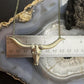 Carolyn Pollack Sterling Silver Longhorn Skull On Chain Link Necklace For Women