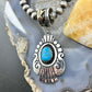 Tommy & Rosita Singer Sterling Silver Overlay w/Turquoise Unisex Pendant #1