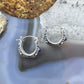 Carolyn Pollack Sterling Silver Round Lapis Decorated Hoop Earrings For Women