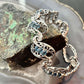 Carolyn Pollack Sterling Silver 18 Faceted Blue Topaz Foldover Link Bracelet For Women