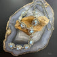 Sterling Silver Southwestern Style Golden Hill Turquoise Lariat 31" Necklace For Women