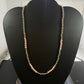 Native American Sterling 4mm Navajo Pearl 4.4mm Peruvian Opal Bead 20" Necklace For Women