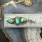 Sterling Silver Southwestern Style 3 Sonora Gold Turquoise Decorated Pendant For Women