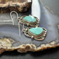 Sterling Silver Southwestern Style Turquoise Decorated Dangle Earrings For Women #1