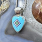 Carolyn Pollack Sterling Silver Multistone Inlay Heart Pendant 17" Necklace For Women