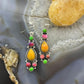 Sterling Silver Southwestern Style Multistone Dangle Earrings For Women #6