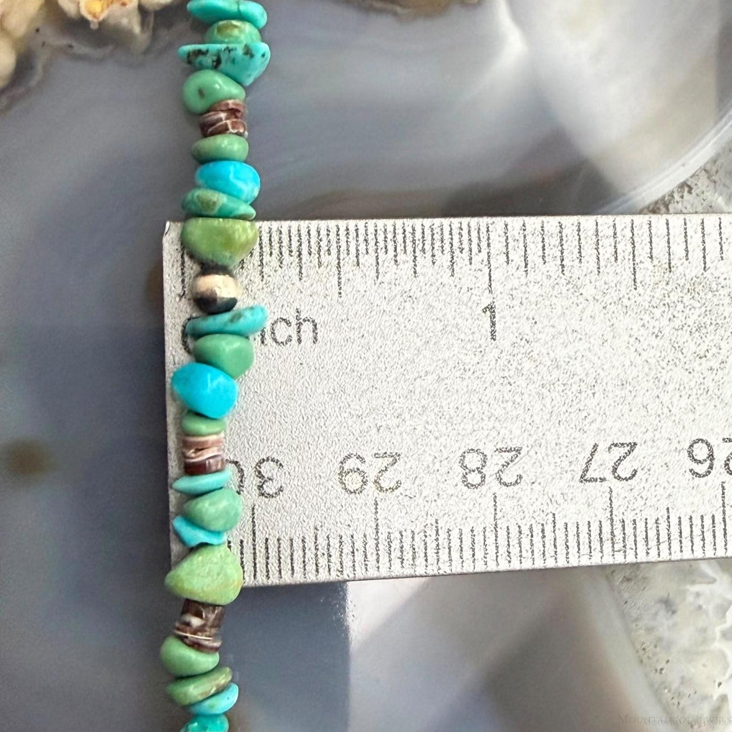 Carolyn Pollack Sterling Silver Natural Turquoise & Heishi Beads 32"-34" Necklace For Women