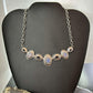 Carolyn Pollack Sterling Silver Oval Opal Decorated Necklace 16"-18" For Women