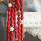 Carolyn Pollack Brass 5 Strands Red Jasper Beads w/Enhancer Necklace For Women