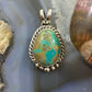 Monica Silversmith Native American Sterling Silver Turquoise Unisex Pendant
