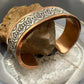 Wylie Secatero Navajo Sterling Silver & Copper Stamped Bracelet For Women