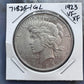 1923 US 90% Peace Silver Dollar VF-XF #71825-1GL STUNNING